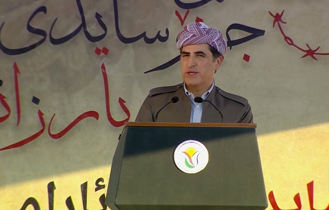 ده‌قی وتاری نێچیرڤان بارزانی له‌ 36 مین ساڵوه‌گه‌ڕی جینۆسایدی بارزانییه‌كان
